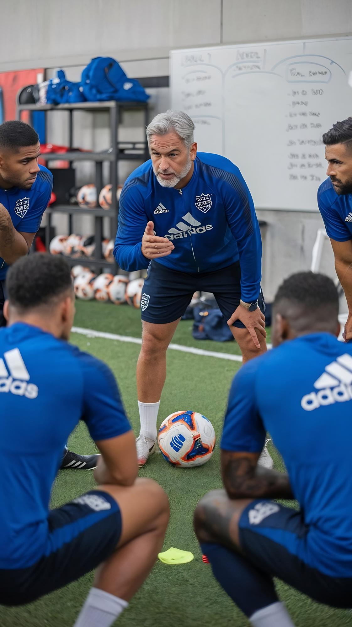 Coach in locker room - running a club shouldn't feel like admin overtime