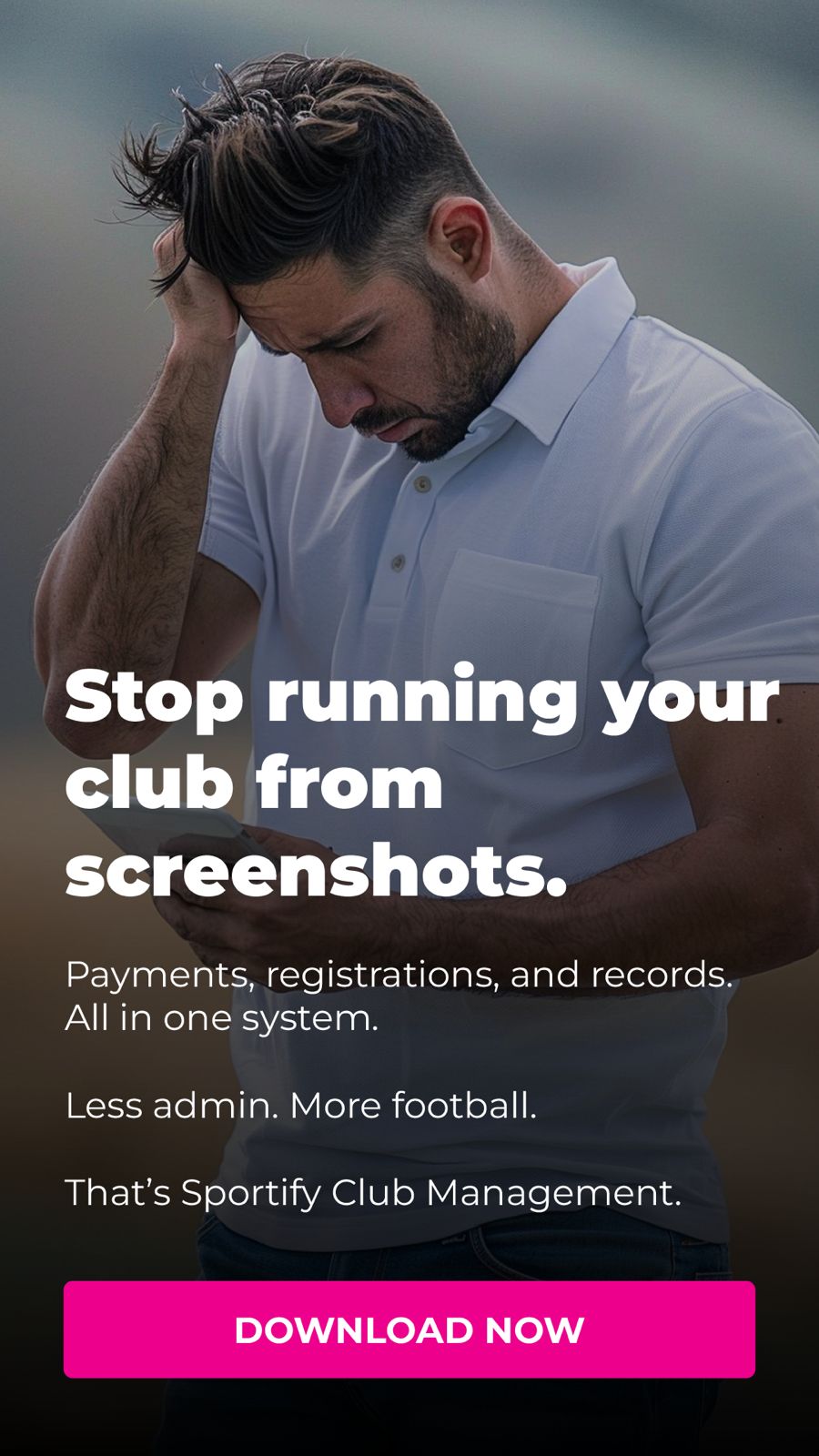 Stop running your club from screenshots